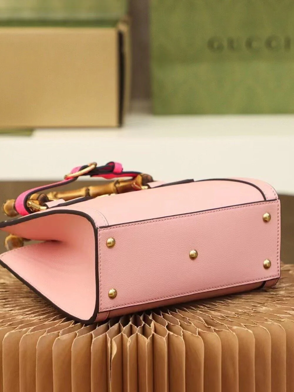 Gucci Diana Mini Top Handle Bag Pink